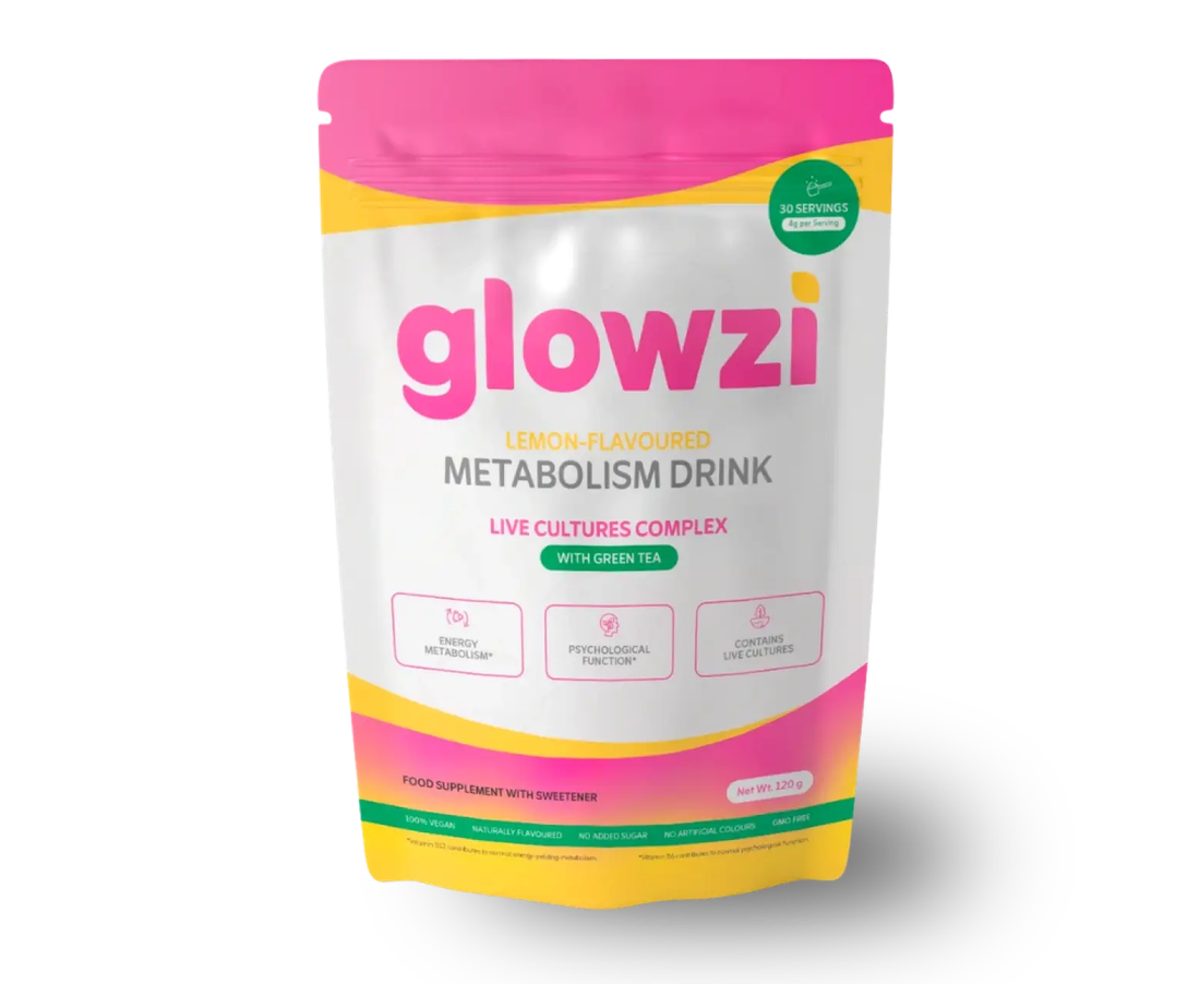 Glowzi – Lemon metabolism drink · 30 servings · vegan